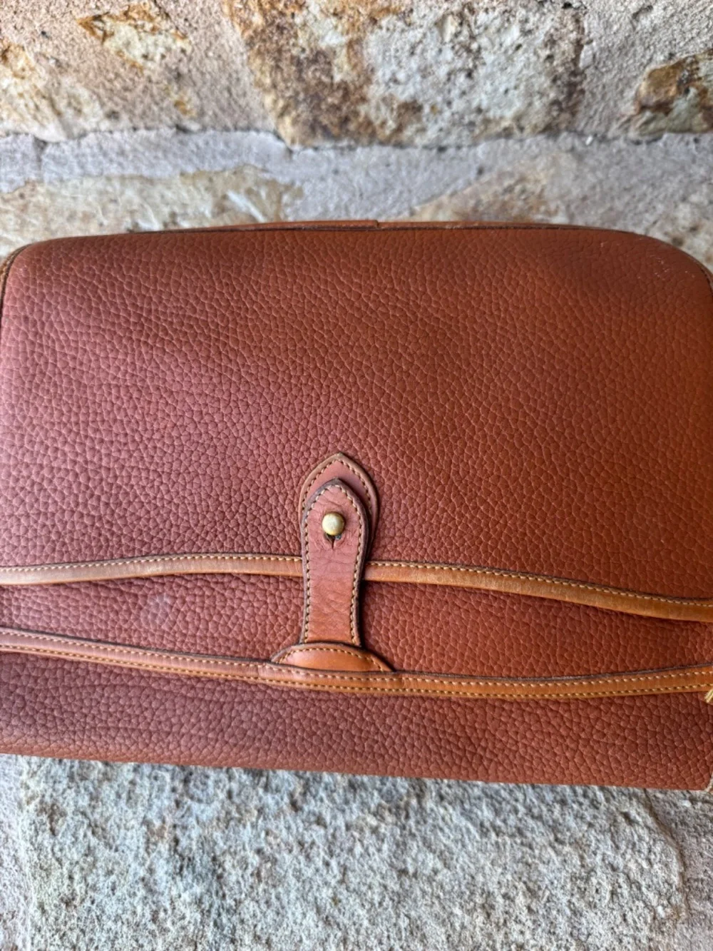 Vintage Dooney & Bourke All Weather Leather Shoulder Crossbody Bag made in USA